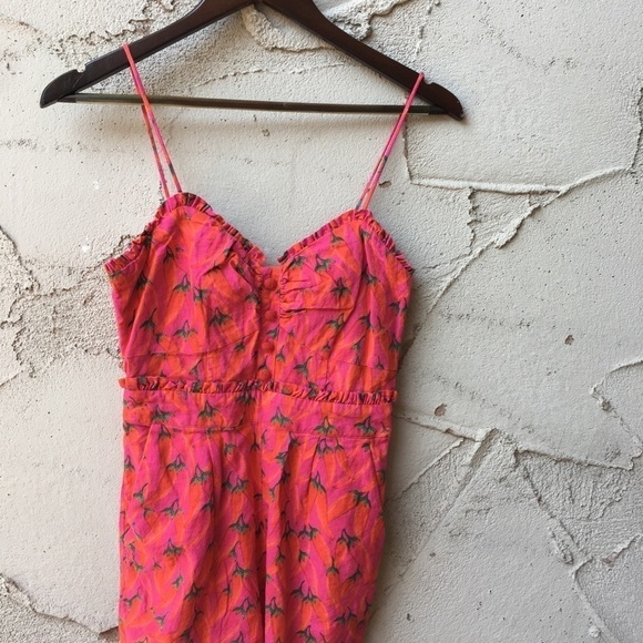 FARM RIO Red Pepper Jumpsuit Size XS - Picture 6 of 13